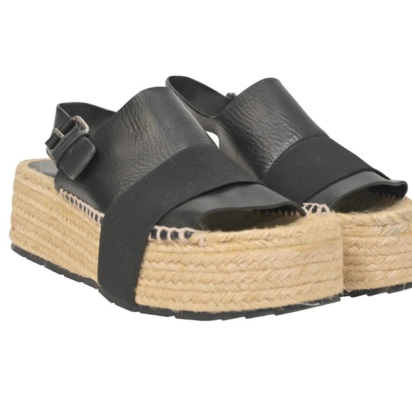 Balenciaga Plataform espadrilles leather sandals Size 9 - Picture 1 of 10